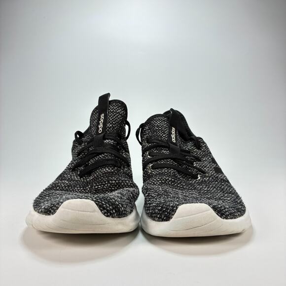 Adidas Cloudfoam Pure Black White Slip On Running Shoes DB0694 Women's Size 8.5 - Picture 2 of 10